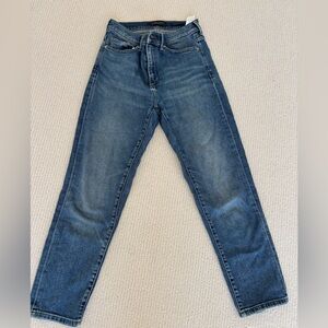 Banana Republic High Rise Straight Jeans Size 27 Medium Wash